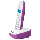 Радиотелефон DECT Panasonic KX-TG1611 RUF, Caller ID, AOH, телефонная книга, белый/фиолетовый - Фото 2