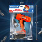 Детский инструмент «Шуруповёрт», 3 насадки, на батарейках - Фото 3