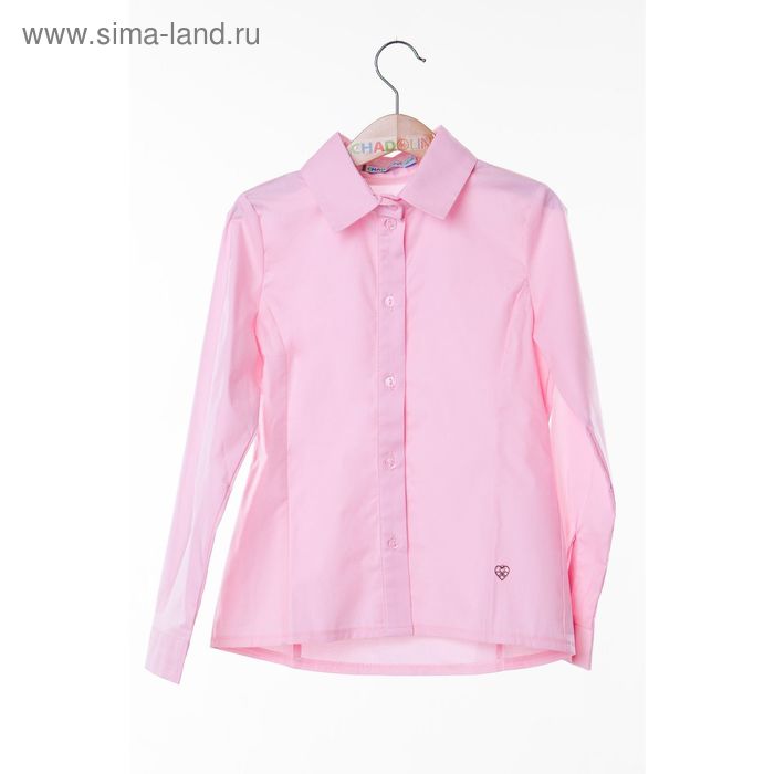 Блузка для девочки, рост 146 см, цвет розовый SC16-11-17-73 - Фото 1