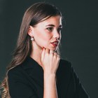 Серьги «Классика» круг, позолота - Фото 3