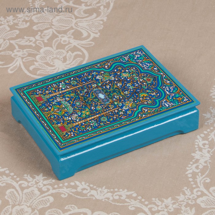 Короб «Узбекские мотивы», 16х22 см, лаковая миниатюра - Фото 1