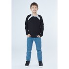 Джемпер для мальчика, рост 134 см (68), цвет чёрный/серый (арт. Д 08245/1-П_Д) - Фото 1