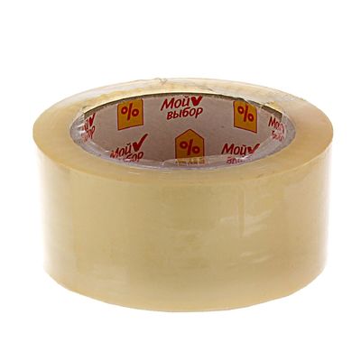 Клейкая лента «Мой выбор», прозрачная, 48 мм × 120 м, 35 мкм