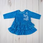 Платье для девочки, рост 62-68 см (44), цвет голубой (арт. Д 0179 -П_М) - Фото 1