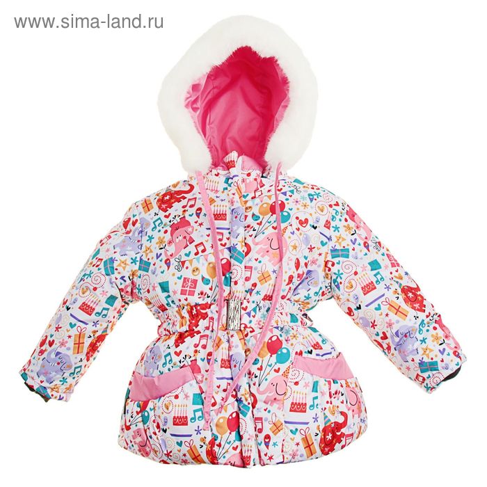 Куртка для девочки, рост 98 см, принт, цвет розовый (арт. Д017-50_Д) - Фото 1