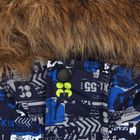 Куртка для мальчика, рост 116 см, принт, цвет синий (арт. М12-49_Д) - Фото 3