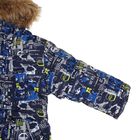 Куртка для мальчика, рост 128 см, принт, цвет синий (арт. М12-51_Д) - Фото 4
