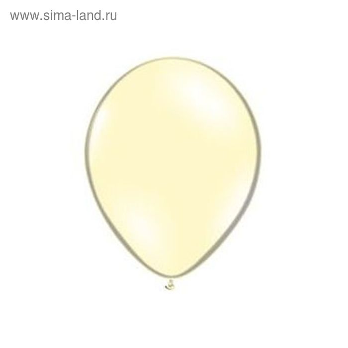 Шар латексный 10", металл, набор 50 шт., ivory - Фото 1