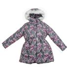 Пальто для девочки, рост 128 см, принт, цвет розовый (арт. Д20-67_Д) - Фото 1