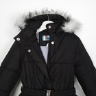 Пальто для девочки, рост 116 см, цвет чёрный (арт. Д21- 7_Д) - Фото 3