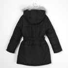 Пальто для девочки, рост 116 см, цвет чёрный (арт. Д21- 7_Д) - Фото 2