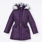 Пальто для девочки, рост 122 см, цвет фиолетовый (арт. Д21-38_Д) - Фото 1