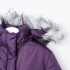 Пальто для девочки, рост 128 см, цвет фиолетовый (арт. Д21-39_Д) - Фото 3