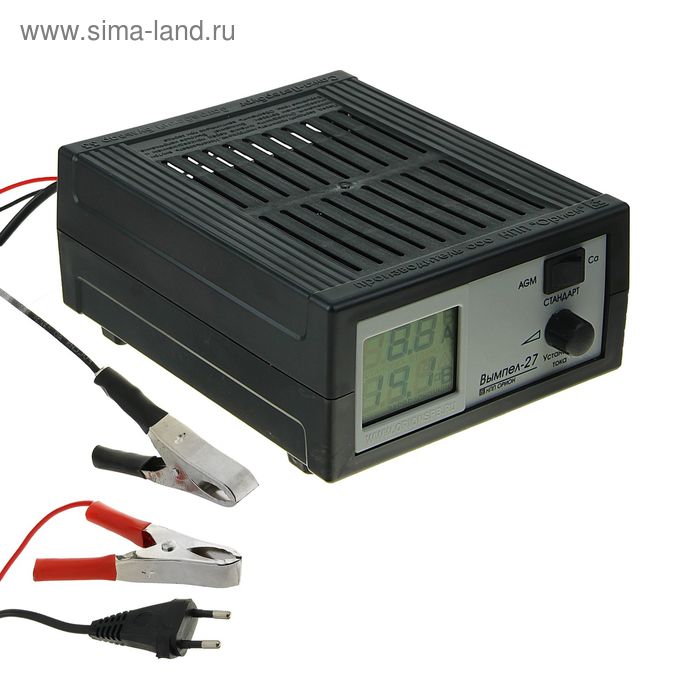 Зарядное устройство АКБ "Вымпел-27", 0.6-7 А, 12 В, для гелевых, кислотных и AGM АКБ - Фото 1