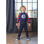 Комплект (толстовка, брюки) для мальчика, рост 110-116 см, цвет синий (арт. 181-М_Д) - Фото 1
