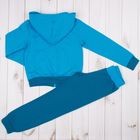 Комплект (толстовка, брюки) для девочки, рост 122-128 см, цвет голубой (арт. 205-М_Д) - Фото 2