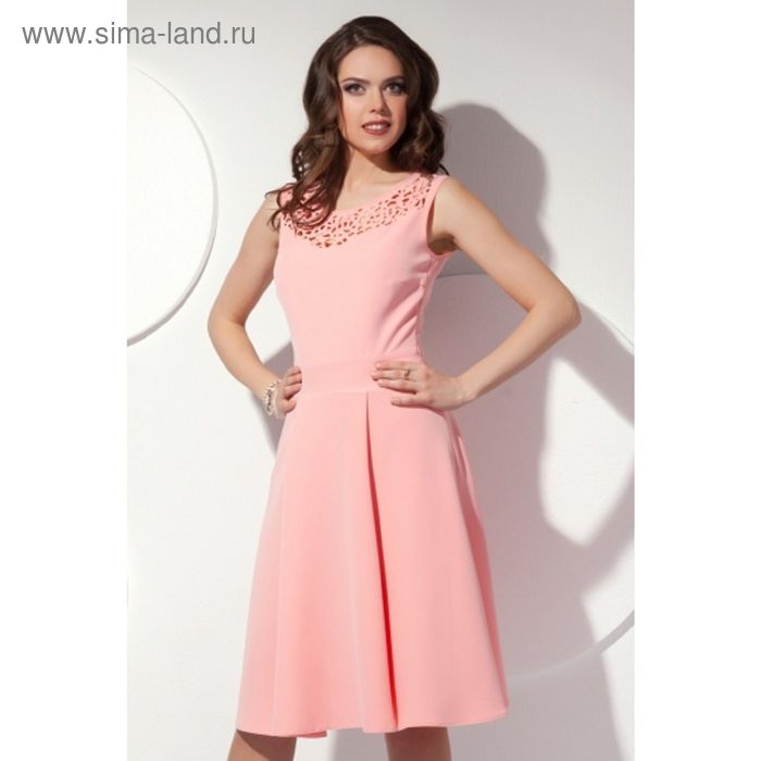 Платье женское, размер 44, цвет персиковый П-419 - Фото 1