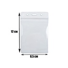 Бейдж - карман вертикальный, внешний размер 110×67 мм, внутренний размер 80×65 мм, 20 мкр с защёлкой зип  (артикул 1505481)  большой выбор товаров оптом и в розницу по низким ценам с доставкой