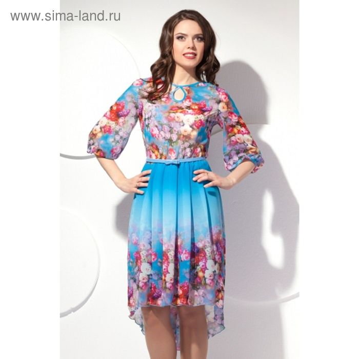Платье женское, размер 48, цвет голубой П-429/1 - Фото 1