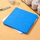 Набор матов для моделирования и сушки цветов из мастики Доляна, 20×20×3.5 см, 2 шт., белый, синий - Фото 1