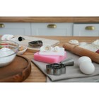 Набор матов для моделирования и сушки цветов из мастики, 9.5×9.5×1.5 см, 2 шт., цвет белый, розовый - Фото 5