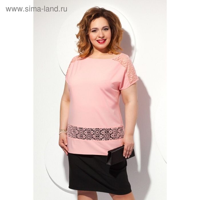 Блуза женская, размер 54, цвет персиковый Б-151/1 - Фото 1
