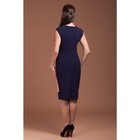 Платье женское, размер 48, цвет персик+тёмно-синий П-392/1 - Фото 3