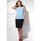 Блуза без рукавов, размер 44, цвет светло-голубой Б-152 - Фото 2