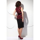 Блуза женская, размер 48, цвет чёрный+красный Б-127 - Фото 3