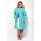 Пальто женское, размер 50, цвет бирюзовый П-409/3 - Фото 2