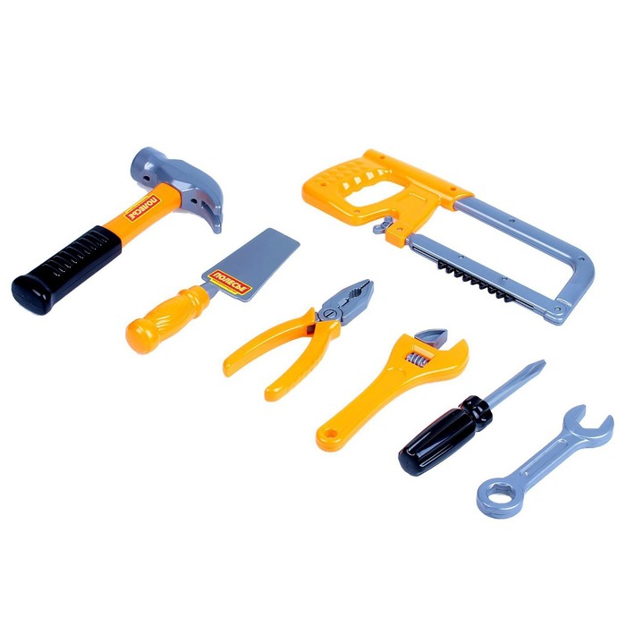 Набор инструментов №14, 7 элементов, в пакете, цвета МИКС - Фото 1