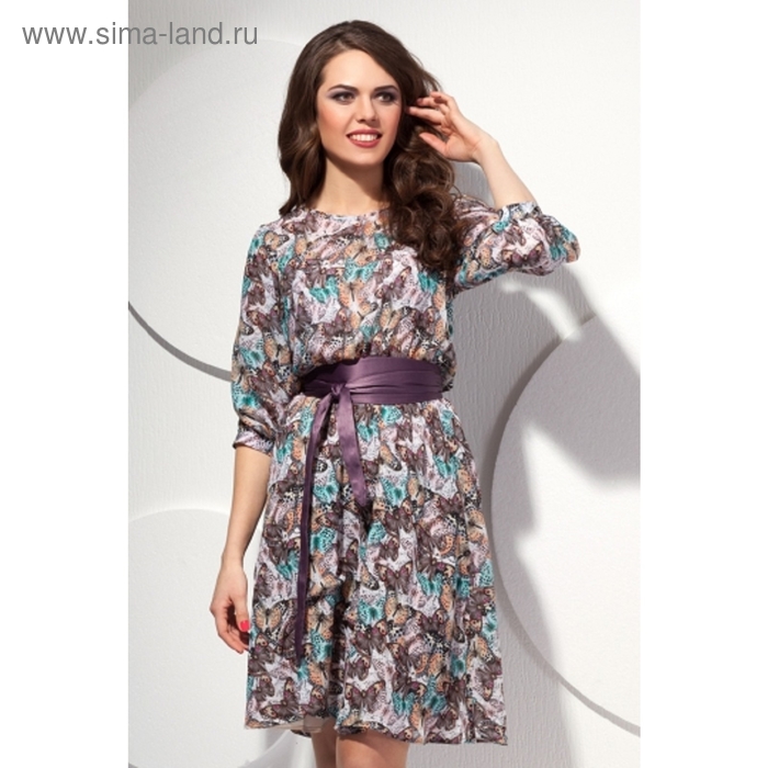 Платье женское, размер 54, цвет фиолетовый П-414/1 - Фото 1