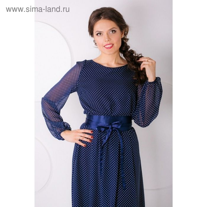 Платье женское, размер 46, цвет синий П-426/1 - Фото 1