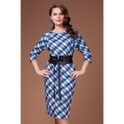 Платье женское, размер 54, цвет синий П-314/3 - Фото 2