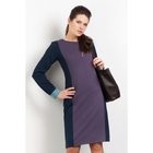 Платье женское, размер 46, цвет фиолетовый+синий П-344 - Фото 1