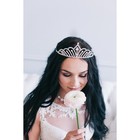 Диадема для волос «Изящество», капелька, 6 см, серебро - Фото 2