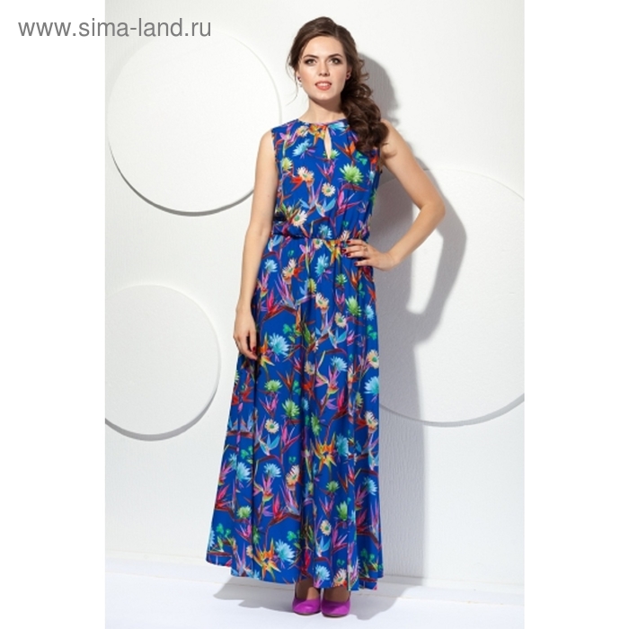 Платье женское, размер 44, цвет синий П-352/2 - Фото 1