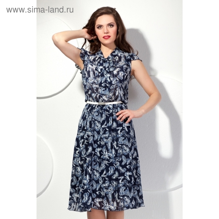 Платье женское, размер 46, цвет синий П-357/3 - Фото 1