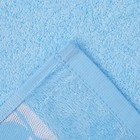Полотенце махровое "Этель" Passero, голубой 50*90 см бамбук, 460 г/м2 - Фото 3