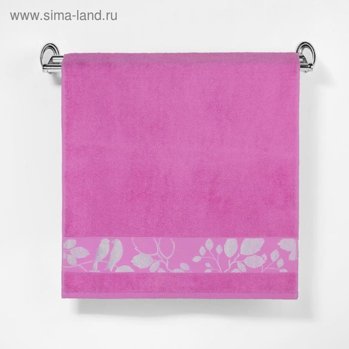 Полотенце махровое "Этель" Passero, размер 30х50 см, цвет розовый - Фото 1