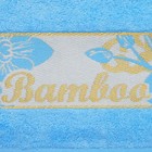 Полотенце махровое "Этель" Bamboo Blossom, голубой 70*140 см бамбук, 450 г/м2 - Фото 4