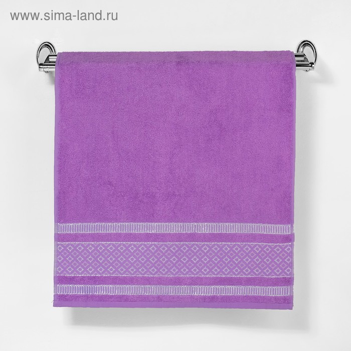 Полотенце махровое "Этель" Bambolina, сиреневый 50*90 см бамбук, 460 г/м2 - Фото 1