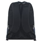 Рюкзак молодёжный на молнии, 2 отдела, наружный карман, синий с рисунком - Фото 3