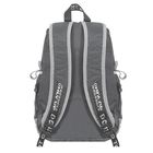 Рюкзак школьный на молнии, 2 отдела, наружный карман, серый - Фото 3