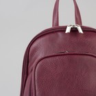 Рюкзак молодёжный, отдел на молнии, наружный карман, цвет бордовый - Фото 4