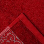 Полотенце махровое "Этель" Vitigno, бордовый 70*140 см бамбук, 450 г/м2 - Фото 3