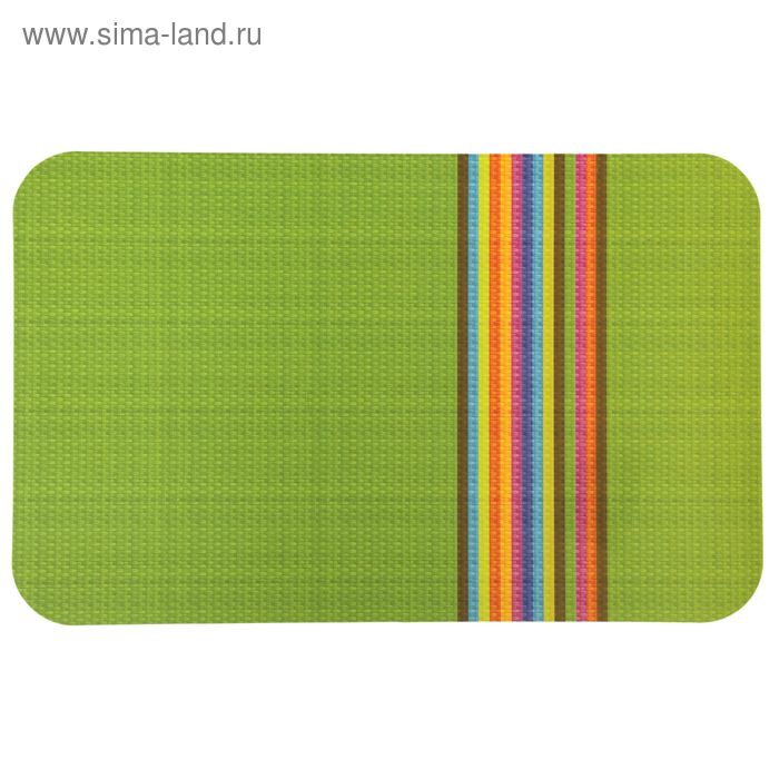 Салфетка сервировочная на стол «Зелёная», 26×41 см - Фото 1