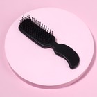Расчёска-мини массажная, 3 × 13,8 см, цвет чёрный - Фото 2