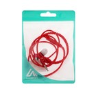 Наушники Luazon VBT 1.10 «Молния», вакуумные, микрофон, красные - Фото 6