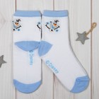 Носки детские "Олаф", Холодное сердце, 16-18 см, 4-6 лет., 80% хл.,17% п/э, 3% эл. - Фото 2